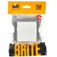 BRITE Выключатель 1-клавишный 10А ВС10-1-0-БрБ белый  BR-V10-0-10-K01  IEK