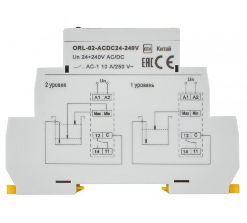 Реле наполн/дренаж ORL 24-240 В AC/DC  ORL-02-ACDC24-240V  IEK