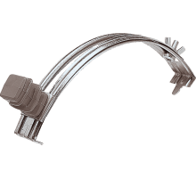 Держатель проводника круглого 6-8 мм для конька, серый, оцинк.  90035  Ezetek