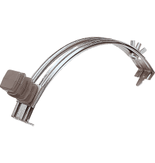 Держатель проводника круглого 6-8 мм для конька, серый, оцинк.  90035  Ezetek