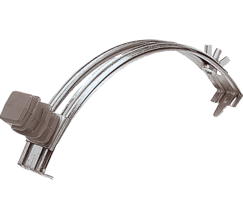 Держатель проводника круглого 6-8 мм для конька, серый, оцинк.  90035  Ezetek