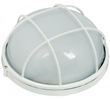 Светильник для ЖКХ НПП 1102 100Вт Е27 IP54 белый/круг с реш.  LNPP0-1102-1-100-K01  IEK