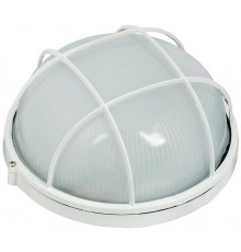 Светильник для ЖКХ НПП 1102 100Вт Е27 IP54 белый/круг с реш.  LNPP0-1102-1-100-K01  IEK