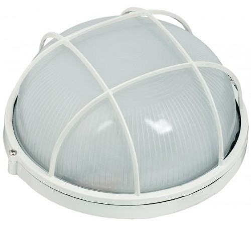 Светильник для ЖКХ НПП 1102 100Вт Е27 IP54 белый/круг с реш.  LNPP0-1102-1-100-K01  IEK