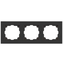 Рамка для розеток и выключателей Intro Accent 6-503-07 на 3 поста, СУ, графит  Б0063791  Intro