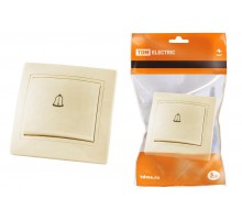 Кнопка звонковая 6А сл. кость "Таймыр"  SQ1814-0109  TDM