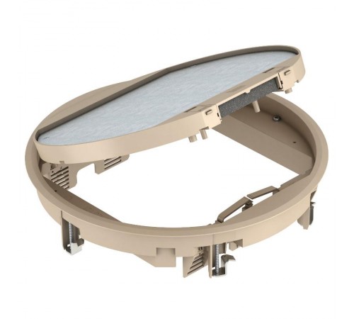 Лючок GESR9-2U (универсальный) 12xModul45 (для 3xUT4, полиамид, бежевый)  7405467  OBO Bettermann