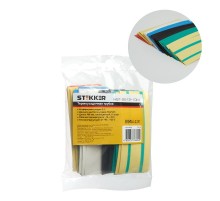 Набор термоусадочных трубок 25,0/12,5 длина 10 см, усадка 2:1, мультиколор (21шт в уп) HST-2512-10M  39718  STEKKER