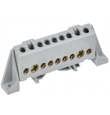 TEKFOR Шина L "фаза" в комбинированном DIN-изоляторе "Стойка" 8х12-9-Ср  TF-NN20-09-DP-K03  IEK