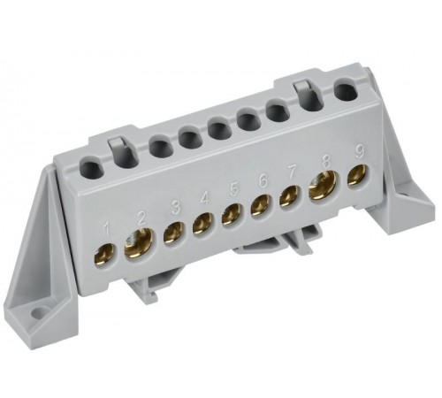 TEKFOR Шина L "фаза" в комбинированном DIN-изоляторе "Стойка" 8х12-9-Ср  TF-NN20-09-DP-K03  IEK