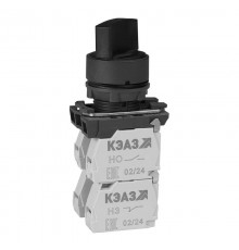 Переключатель КПЕ1510Р-черный-1но+0нз-ручка-фикс-2поз-IP54  354416  КЭАЗ