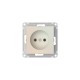 AtlasDesign Жемчуг Розетка без заземления без шторок, 16А, механизм, быстрозажимные клеммы  ATN000441S  SE