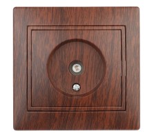 1-301-10 Intro Розетка TV одиночная, IP20, СУ, Plano, венге  Б0030080  Intro