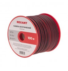 Кабель акустический, 2х0.50 мм, красно-черный, 100 м.  01-6103-3  REXANT