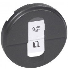 Celiane Графит Накладка компьютерной 1-ой розетки  067951  Legrand