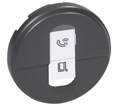 Celiane Графит Накладка компьютерной 1-ой розетки  067951  Legrand