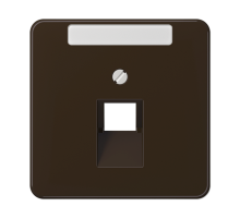 Крышка для ординарной телефонной и компютерной розетки  UAE; коричневая  CD569-1NAUABR  Jung