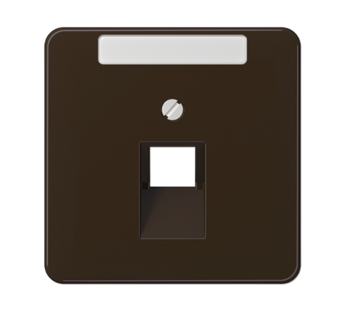 Крышка для ординарной телефонной и компютерной розетки  UAE; коричневая  CD569-1NAUABR  Jung