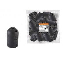 Патрон Е27 подвесной, термостойкий пластик, черный, Б/Н  SQ0335-0055  TDM