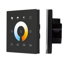 INTELLIGENT ARLIGHT Сенсорная панель DALI-901-11-1G-4SC-MIX-DT8-IN Black (BUS/230V) (IARL, IP20 Пластик, 3 года)  037195  Arlight