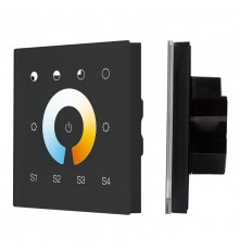 INTELLIGENT ARLIGHT Сенсорная панель DALI-901-11-1G-4SC-MIX-DT8-IN Black (BUS/230V) (IARL, IP20 Пластик, 3 года)  037195  Arlight