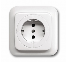 Розетка SCHUKO 16А 250В с механизмом освобождения вилки, серия Reflex SI, цвет альпийский белый  2011-0-3629   2CKA002011A3629  ABB