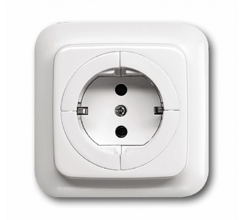 Розетка SCHUKO 16А 250В с механизмом освобождения вилки, серия Reflex SI, цвет альпийский белый  2011-0-3629   2CKA002011A3629  ABB