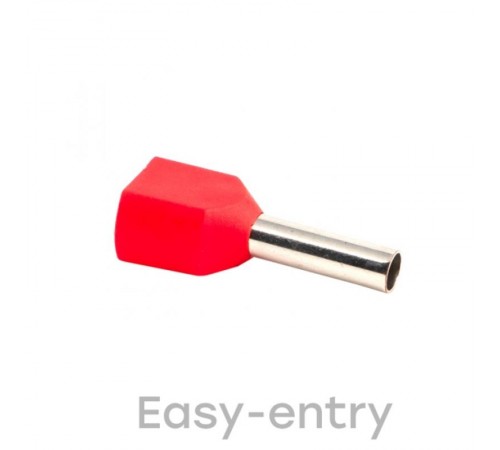 Наконечник штыревой втулочный изолированный НШвИ(2) 1,0-8 (50шт.) EKF PROxima  nhvi2-1.0-8  EKF