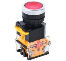 Кнопка D8-11 d=22мм 1з+1р красная  BBT30-11-3-22-K04  IEK