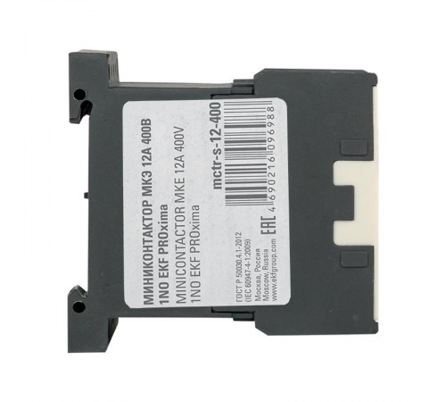 Миниконтактор МКЭ 12А 400В 1NO EKF PROxima  Mctr-s-12-400  EKF