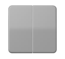 Клавиша для KNX кнопки, 2 группы; дюропласт; серый  CD102GR  Jung