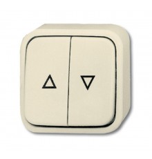 Выключатель жалюзи, без фиксации, для открытого монтажа, серия Busch-Duro 2000 AP, цвет слоновая кость  1442-0-0193   2CKA001442A0193  ABB