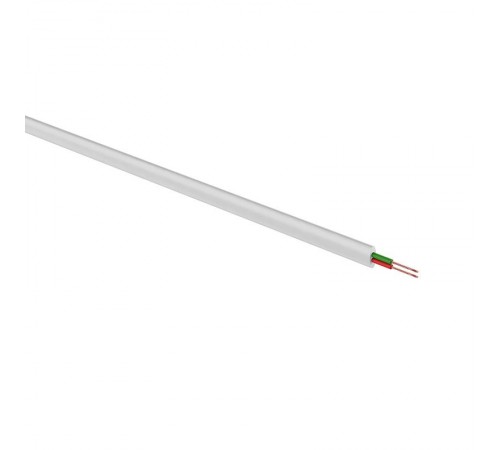Телефонный кабель ШТЛП 2 жилы CCA, белый, бухта 100м  01-5001-3  REXANT