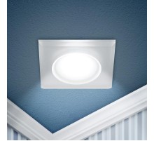 Светильник встраиваемый декоративный DK104 WH MR16 GU5.3 белый  Б0058391  ЭРА