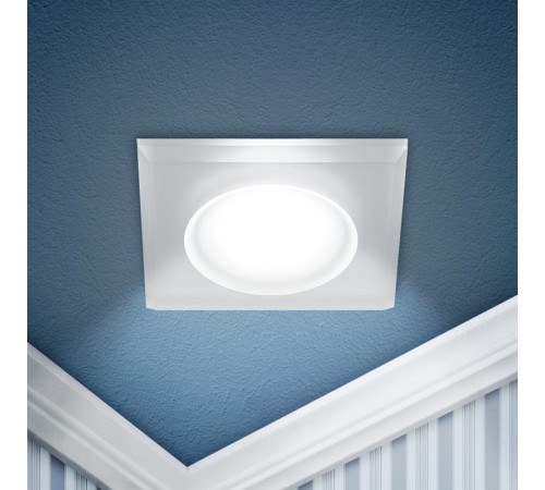 Светильник встраиваемый декоративный DK104 WH MR16 GU5.3 белый  Б0058391  ЭРА