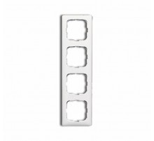 Рамка 4-постовая для кабель-каналов, серия Reflex SI, альпийский белый  1725-0-1497   2CKA001725A1497  ABB