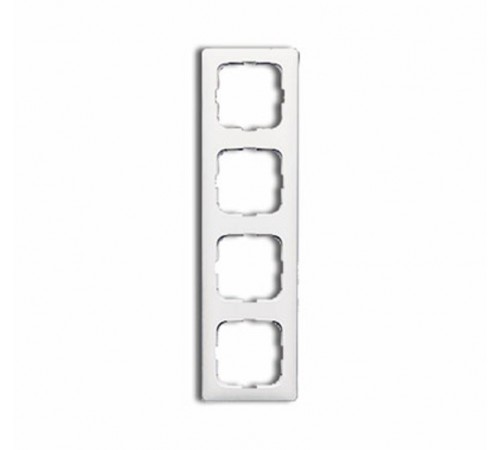 Рамка 4-постовая для кабель-каналов, серия Reflex SI, альпийский белый  1725-0-1497   2CKA001725A1497  ABB