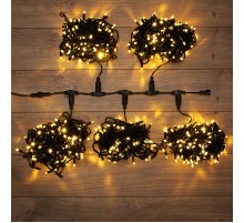 Гирлянда "LED ClipLight" 24V, 5 нитей по 20 метров, цвет диодов ТЕПЛЫЙ БЕЛЫЙ  323-506  NEON-NIGHT