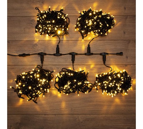 Гирлянда "LED ClipLight" 24V, 5 нитей по 20 метров, цвет диодов ТЕПЛЫЙ БЕЛЫЙ  323-506  NEON-NIGHT