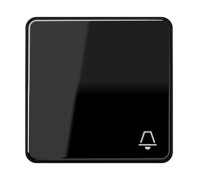 Клавиша с символом "звонок"; черная CD590KSW Jung