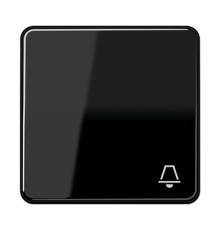 Клавиша с символом "звонок"; черная CD590KSW Jung