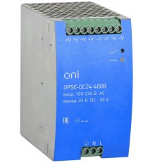 Блок питания OPSE 220В AC/24В DC 480Вт  OPSE-DC24-480B  ONI