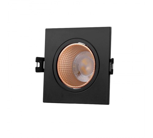 Светильник светодиодный встраиваемый DK3071-BBR , IP20, 10Вт, GU5.3, LED, черный/бронзовый, пластик  DK3071-BBR  DENKIRS