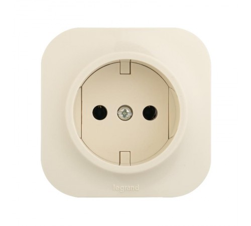 Quteo Слоновая кость Розетка без заземления  782240  Legrand