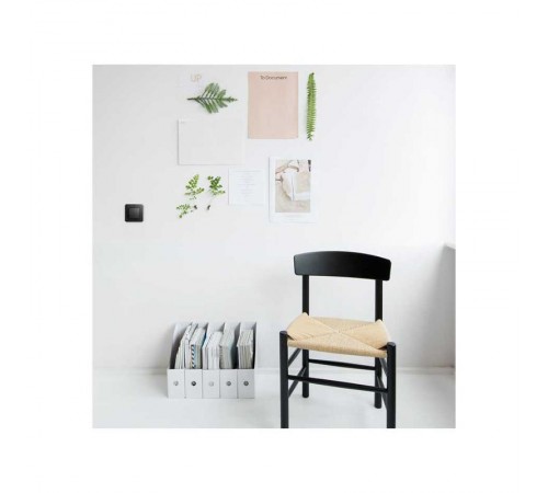 Simon 82 Клавиша для выключателя одноклавишного с подсветкой под пиктограммы, S82, S82N, S82 Detail, графит  8200013-038  Simon