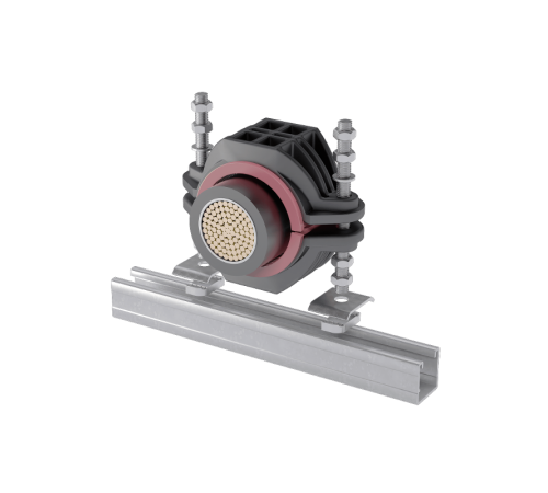 Высоковольтное крепление для кабеля диаметром 125-150 мм  VKK125-150  КМ-Профиль