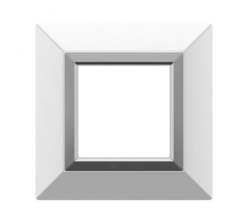 Рамка из металла, "Avanti", белая, 2 модуля  4400852  DKC