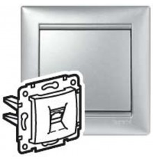 Valena Алюминий Розетка ТЛФ 2-ая  770139  Legrand