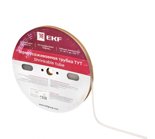 Термоусаживаемая трубка ТУТ 10/5 прозрачная рулон PROxima  tut-10-tr  EKF
