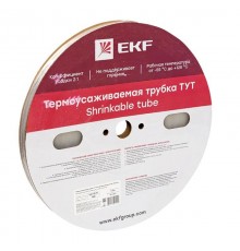 Термоусаживаемая трубка ТУТ 10/5 прозрачная рулон PROxima  tut-10-tr  EKF
